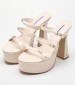 Women Sandals Highness.Pat Beige Leather Windsor Smith