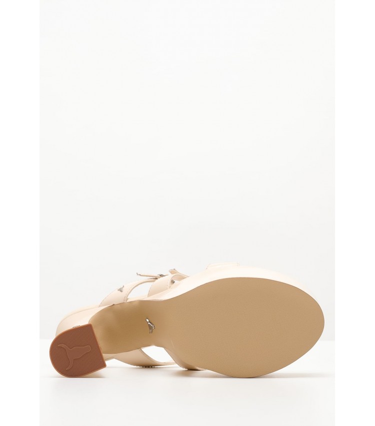 Women Sandals Highness.Pat Beige Leather Windsor Smith