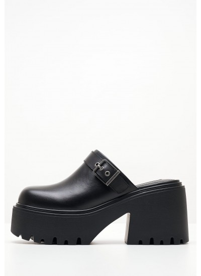Γυναικεία Mules Zania.Strip Ασημί Δέρμα Carmens