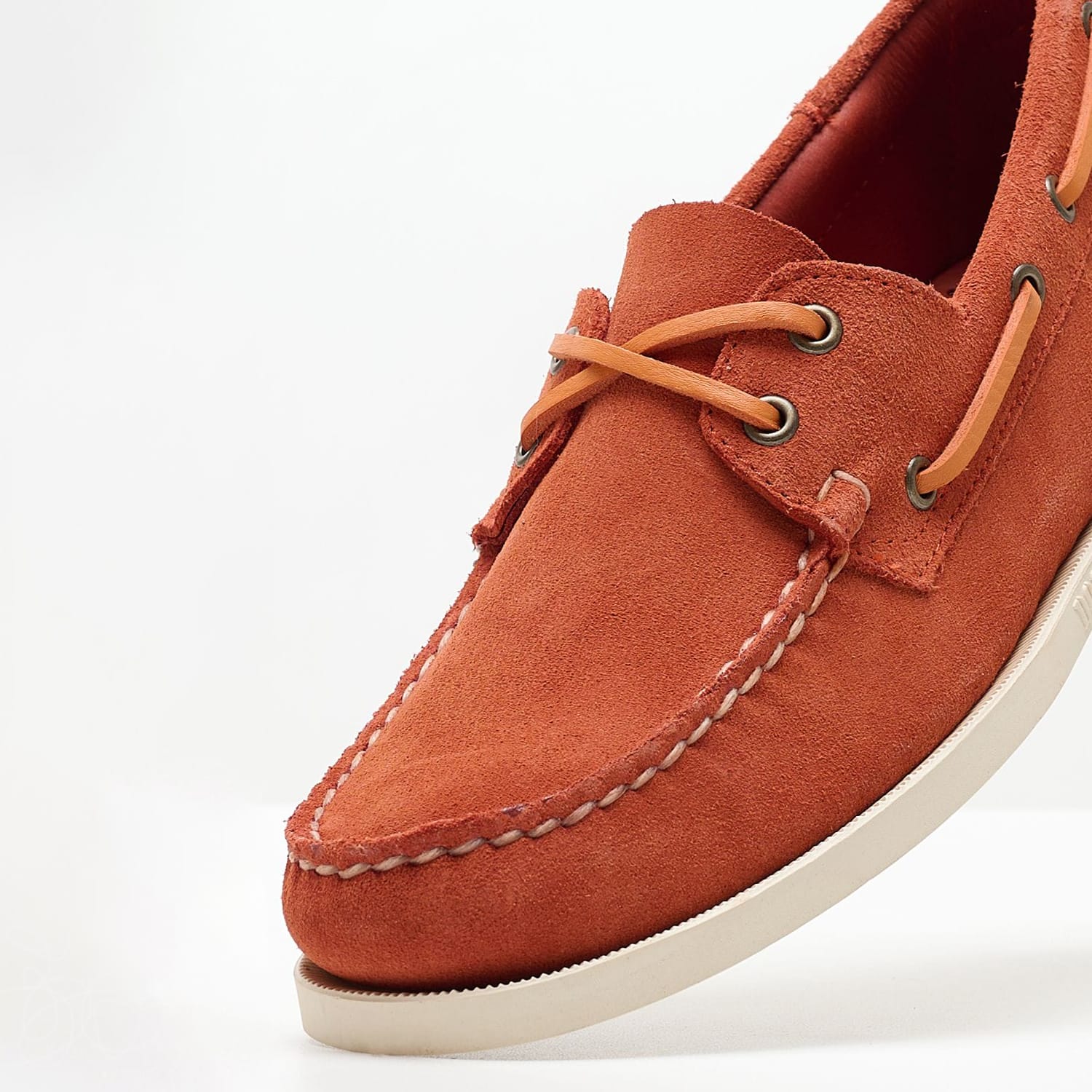 Men Sailing shoes Port.Fleshout Orange Buckskin Sebago Men Sailing shoes Port.Fleshout Orange Buckskin Sebago