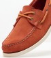 Men Sailing shoes Port.Fleshout Orange Buckskin Sebago