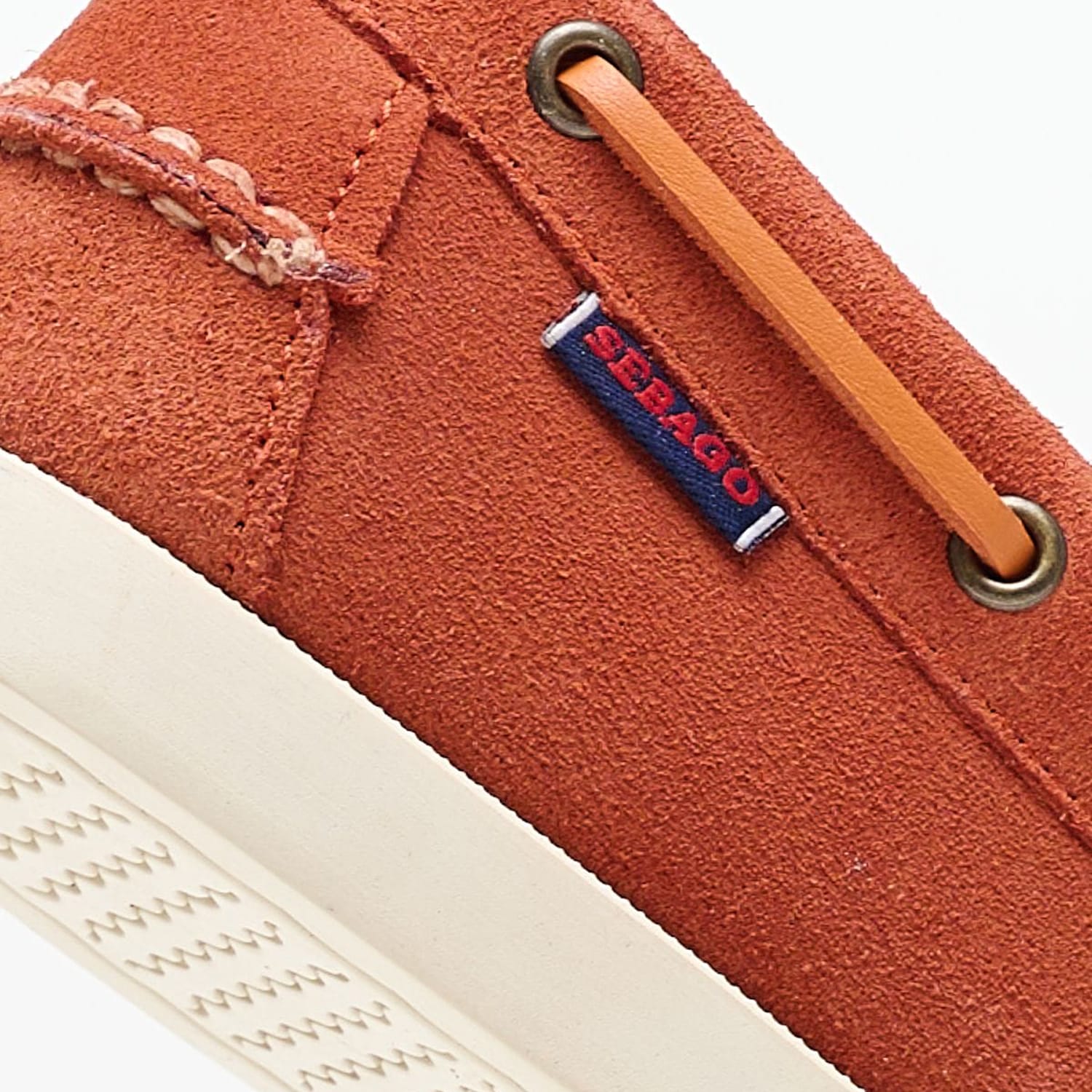 Men Sailing shoes Port.Fleshout Orange Buckskin Sebago Men Sailing shoes Port.Fleshout Orange Buckskin Sebago