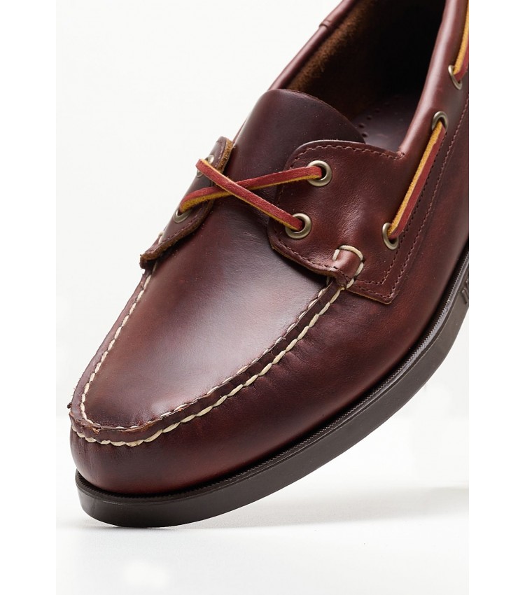 Men Sailing shoes Portland.Dock Brown Leather Sebago