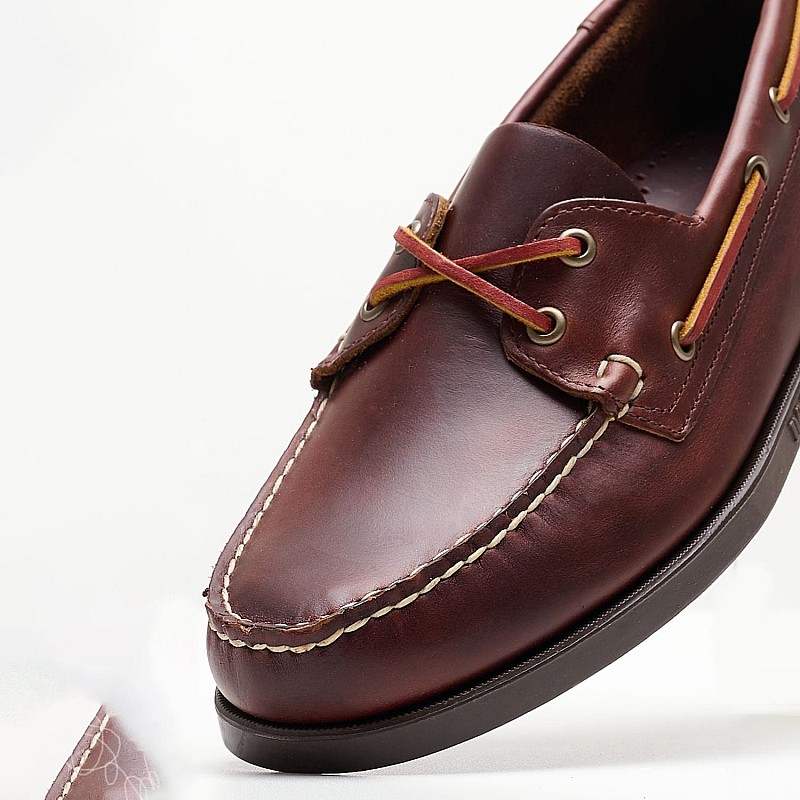 Men Sailing shoes Portland.Dock Brown Leather Sebago