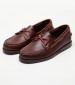 Men Sailing shoes Portland.Dock Brown Leather Sebago