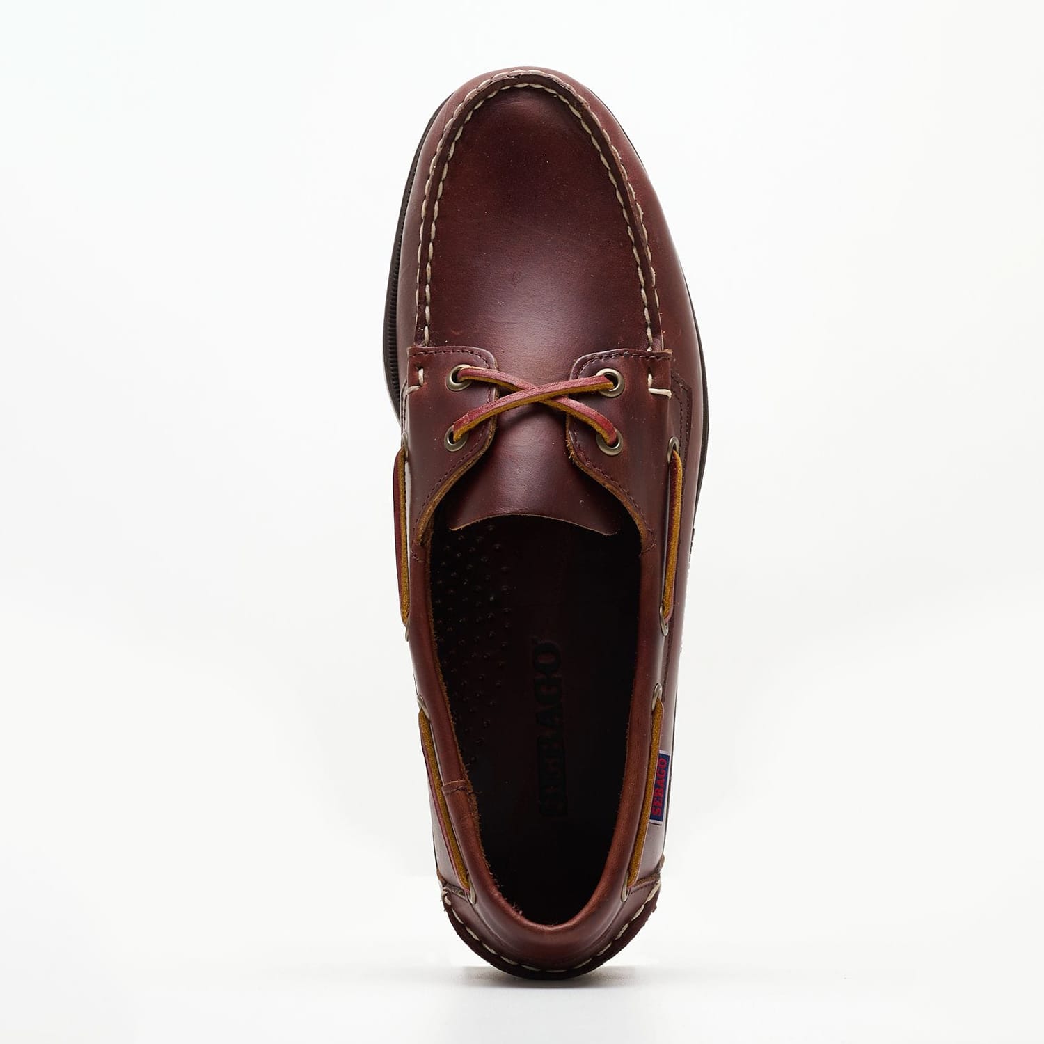 Men Sailing shoes Portland.Dock Brown Leather Sebago Men Sailing shoes Portland.Dock Brown Leather Sebago