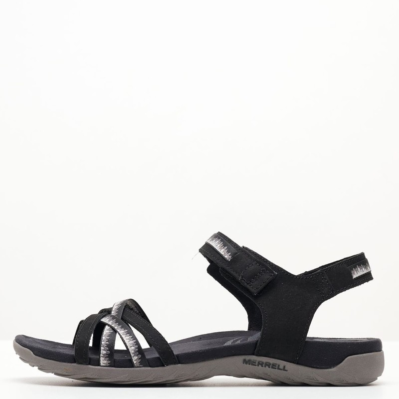 Women Flip Flops & Sandals Terran3.B Black Leather Merrell
