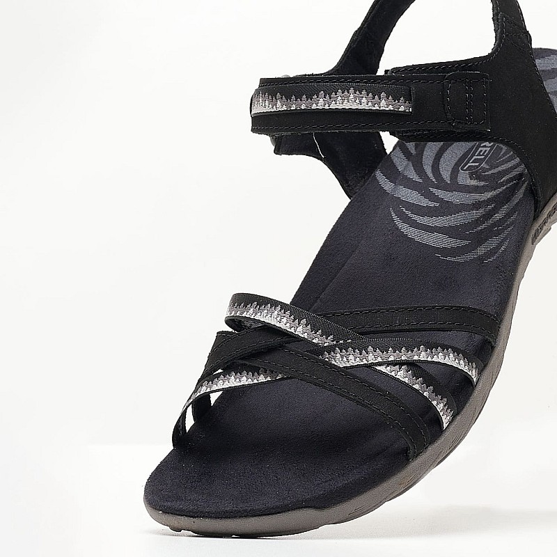 Women Flip Flops & Sandals Terran3.B Black Leather Merrell