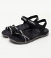 Women Flip Flops & Sandals Terran3.B Black Leather Merrell