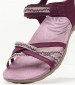 Women Flip Flops & Sandals Terran3 Purple Oily Leather Merrell