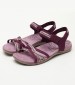 Women Flip Flops & Sandals Terran3 Purple Oily Leather Merrell