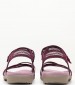 Women Flip Flops & Sandals Terran3 Purple Oily Leather Merrell