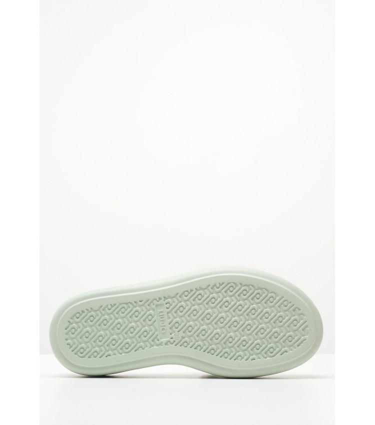 Women Platforms Low Aria.06 Green Fabric Liu Jo