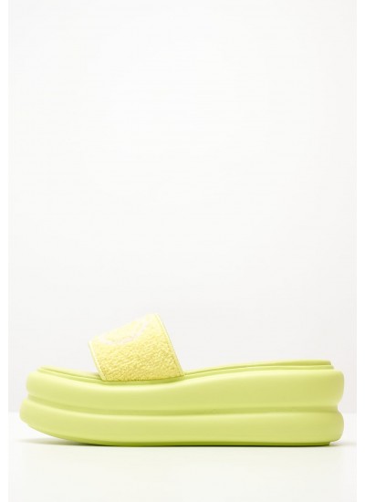 Women Platforms Low Aria.06 Yellow Fabric Liu Jo