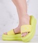 Women Platforms Low Aria.06 Yellow Fabric Liu Jo