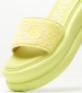 Women Platforms Low Aria.06 Yellow Fabric Liu Jo