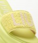 Women Platforms Low Aria.06 Yellow Fabric Liu Jo