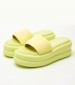 Women Platforms Low Aria.06 Yellow Fabric Liu Jo