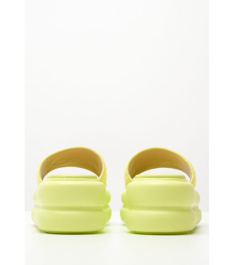 Women Platforms Low Aria.06 Yellow Fabric Liu Jo