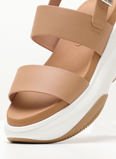 Women Sandal High S20744.0016.N Beige Leather Schutz