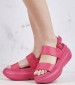 Women Platforms High June.06 Pink ECOleather Liu Jo