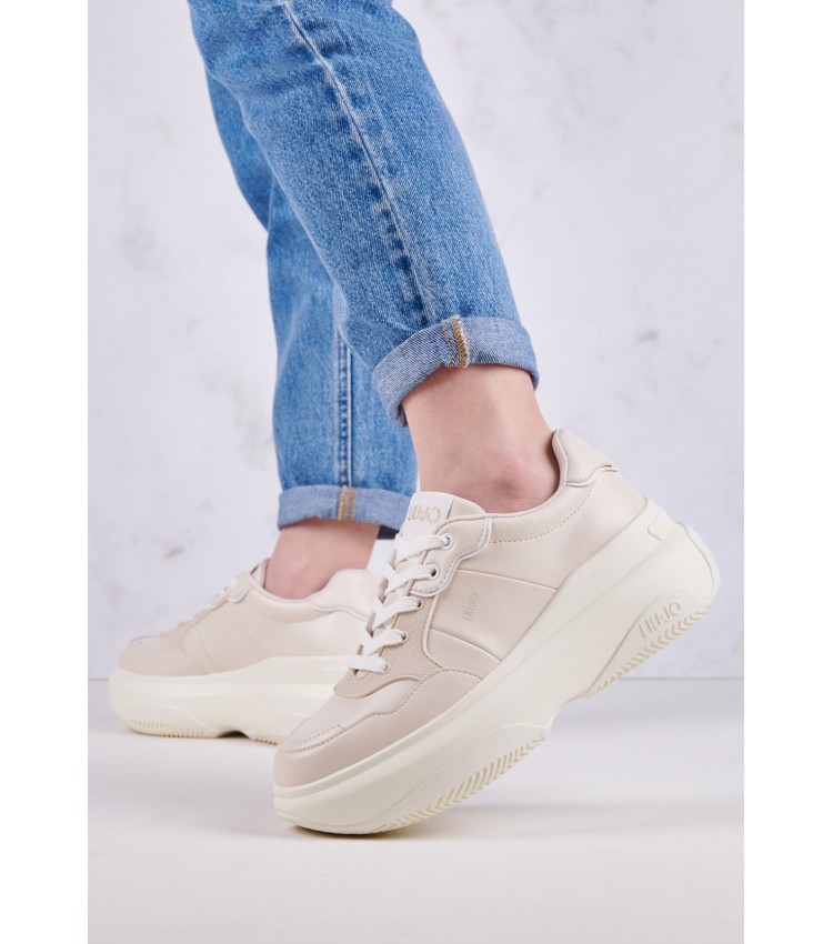 Women Casual Shoes June.16 Beige ECOleather Liu Jo