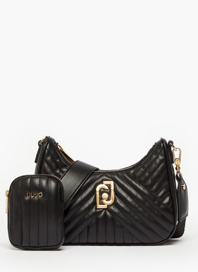 Γυναικείες Τσάντες S.Hobo Μαύρο ECOleather Liu Jo