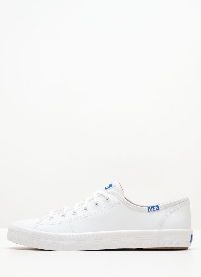 Γυναικεία Παπούτσια Casual WF49946 Άσπρο Πάνινο Keds