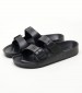 Men Flip Flops & Sandals Holiday Black Rubber Lumberjack