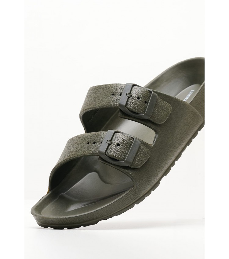 Men Flip Flops & Sandals Holiday Olive Rubber Lumberjack