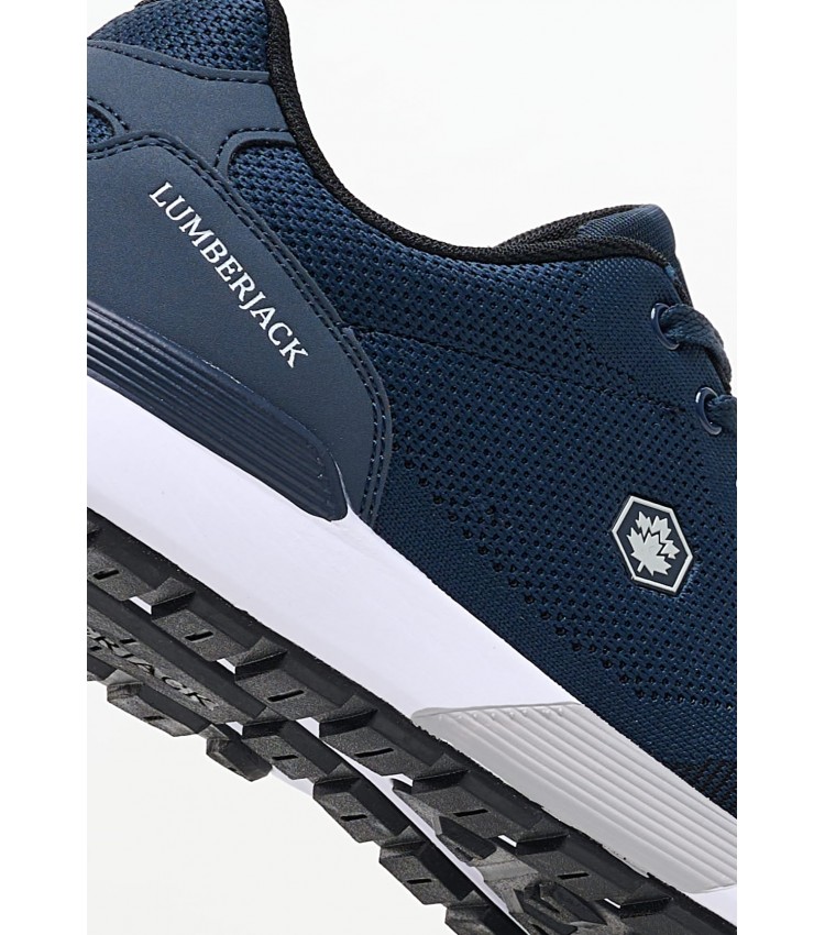 Ανδρικά Παπούτσια Casual Vendor Μπλε Ύφασμα Lumberjack