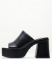 Women Mules Daniz3 Black ECOleather Nine West