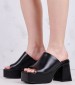 Women Mules Daniz3 Black ECOleather Nine West