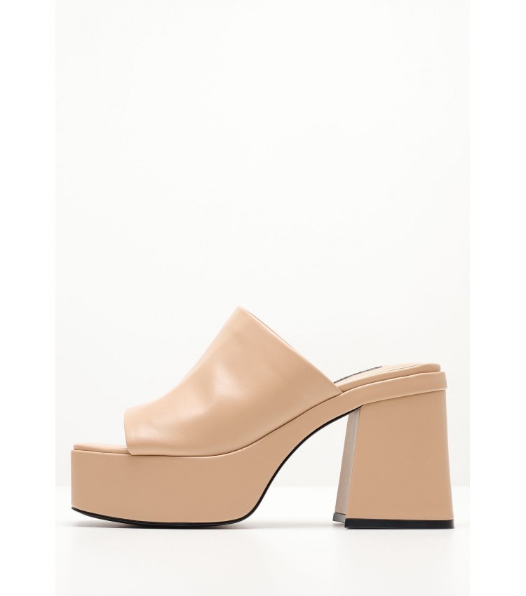 Women Mules Daniz3 Nude ECOleather Nine West