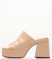 Women Mules Daniz3 Nude ECOleather Nine West