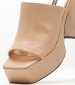 Women Mules Daniz3 Nude ECOleather Nine West