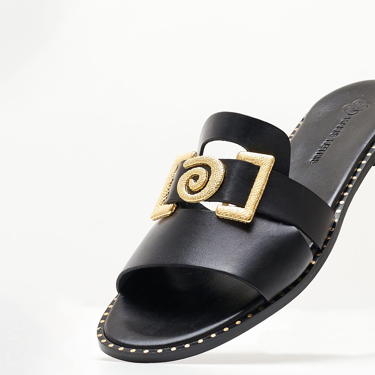 Women Flats 04.401.2 Black Leather MAKIS KOTRIS Women Flats 04.401.2 Black Leather MAKIS KOTRIS