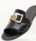 Women Flats 04.401.2 Black Leather MAKIS KOTRIS