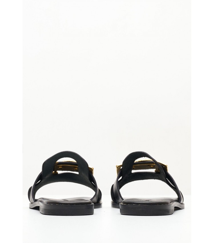 Women Flats 04.401.2 Black Leather MAKIS KOTRIS