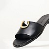 Women Flats 04.403 Black Leather MAKIS KOTRIS Women Flats 04.403 Black Leather MAKIS KOTRIS