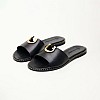 Women Flats 04.403 Black Leather MAKIS KOTRIS Women Flats 04.403 Black Leather MAKIS KOTRIS