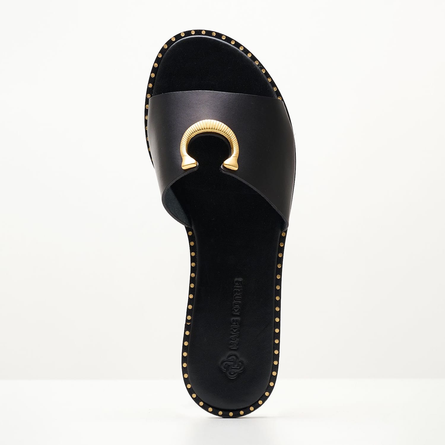 Women Flats 04.403 Black Leather MAKIS KOTRIS Women Flats 04.403 Black Leather MAKIS KOTRIS