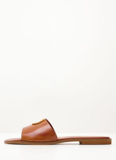 Γυναικεία Flats K4.135 Μαύρο Δέρμα Makis Kotris