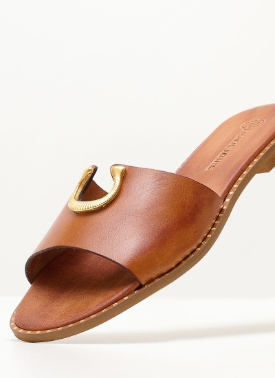 Γυναικεία Flats K4.135 Μαύρο Δέρμα Makis Kotris