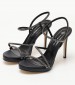 Women Sandals 89.809 Black Leather MAKIS KOTRIS