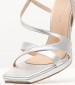 Women Sandals 92.921 Silver Leather MAKIS KOTRIS