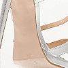 Women Sandals 92.921 Silver Leather MAKIS KOTRIS Women Sandals 92.921 Silver Leather MAKIS KOTRIS
