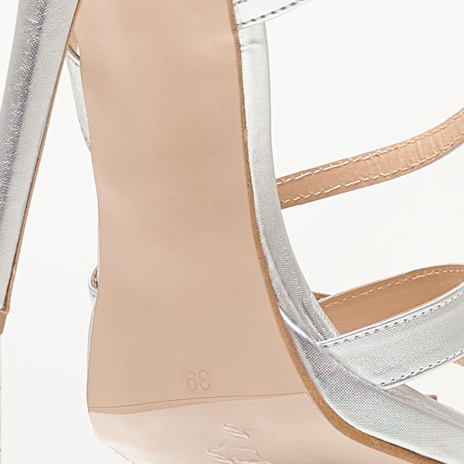 Women Sandals 92.921 Silver Leather MAKIS KOTRIS Women Sandals 92.921 Silver Leather MAKIS KOTRIS