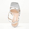 Women Sandals 92.921 Silver Leather MAKIS KOTRIS Women Sandals 92.921 Silver Leather MAKIS KOTRIS