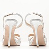 Women Sandals 92.921 Silver Leather MAKIS KOTRIS Women Sandals 92.921 Silver Leather MAKIS KOTRIS